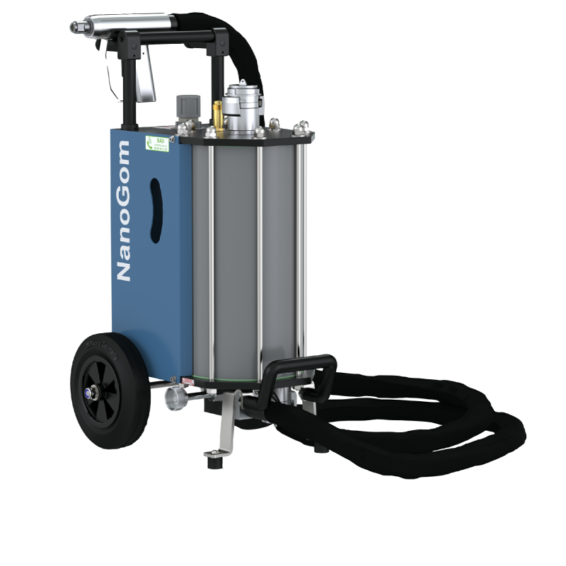 Petite aérogommeuse et hydrogommeuse nanogom