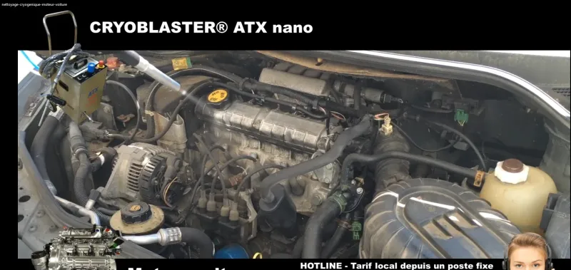 Mise en propreté carboglace Scénie Renault 99