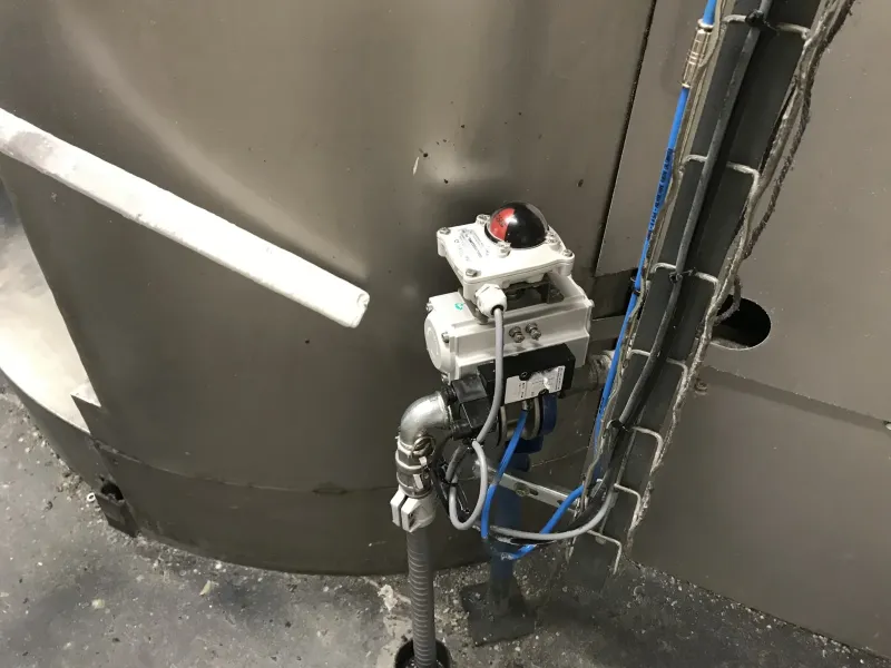 Tir cryogénique sur vanne
